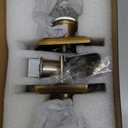 Crystal Door Knobs Interior, Vintage Passage Glass Antique Brass Door Knobs for Hall Closet, 1 Pack