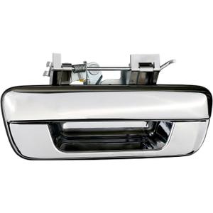 Tailgate Handle Liftgate Latch Handle Without Keyhole Chrome Compatible with 2004-2014 Chevy Colorado,GMC Canyon, Isuzu i-280 i-290 i-350 i-370 Replaces 97319415 GM1915127