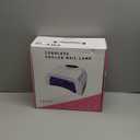 UV LED Nail Lamp Rechargebale, 72W Cordless Gel Nail Lamp with Fan Professional Nail Lamps for Gel Nails Nail Dryer with 45 Beads, Perfect for Salon Manicure, Pedicure, Home DIY Use (Pure White)