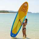 Inflatable Stand Up Paddle Board 10'6", Lightweight & Stable with 3-Fin Maneuverability, Complete Paddleboard Accessories for Adults & Youth, Ideal Outdoor Gift