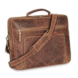DONBOLSO Leather Messenger Bag for Women and Men - 15x12x4-Inch Handcrafted Shoulder Bag for Laptop - Attache Case for Office Essentials - Leather Briefcase for Work, Business, Travel - Vintage Brown (Large) DONBOLSO Leather Messenger Bag for Women and Men - 15x12x4-Inch Handcrafted Shoulder Bag for Laptop - Attache Case for Office Essentials - Leather Briefcase for Work, Business, Travel - Vintage Brown (Large)