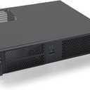 RackChoice 2U Server case Micro ATX Compact Rackmount 2 x 5.25 Chassis Support ATX PS2 PSU with 120mm Fan on top, USB3.0 with 2.0 Adapter