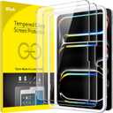 JETech Screen Protector for iPad Pro 11-Inch M5/M4 (2025/2024) with Easy Installation Frame, Tempered Glass Film, HD Clear, 2-Pack