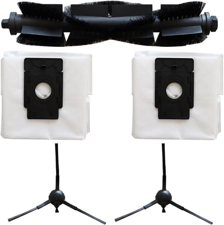 Main Side Brush Dust Bag Kit for Verefa L11 Pro Vacuum Cleaning Robot Accessories Replacement Parts Set with 1 Main Brush 2 Side Brushes 2 Dust Bags