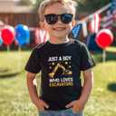 Habudda Toddler Boy Shirts Car T-Shirt for Boys Truck Graphic Tees Little Kids Summer Short Sleeve Cotton Tops 2T 3T 4T-8Y