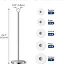 Toilet Paper Holder Stand(with Reserve Function), Free-Standing Spare Rolls Storage Holder, Stainless Steel