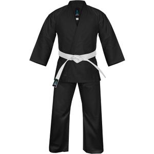 Antares Uniform for Kids & Adults Lightweight Student PJ Pants and Jackets for Martial Arts Uniform With Free Belt (8, Black)