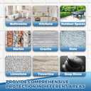 32oz Grout Sealer Spray Complete Kit with 4 Tools(Covers 200+ SF), Waterproof Tile Sealer for Shower, Kitchen, Bathroom - 100% Safe Indoor & Outdoor, Clear Grout Sealant Protector for Stone, Marble