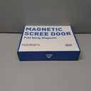 Magnetic Thermal Insulated Door Curtain Fits Door Size 36" x 82", Curtain Size 38" x 83", Thicker Layered Fabric Insulated Door Cover, Keep Warm Winter & Cool Summer, Dark Grey Fabric