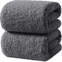 REDKISS Ultra-Plush Bath Towel Set - 900GSM Premium Thick Cotton for Bathroom & Spa, Super Absorbent Bath with No Shedding (2-Piece Bath Twoel Set for Adults, Luxury Hotel & Home Use)-Smoky Grey