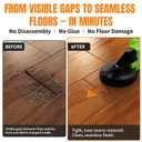 Floor Gap Fix Tool Kit with Suction Cup & Rubber Mallet, Floating Floor Repair Tool for Laminate, LVP & Engineered Wood, Includes Silicone Pad for Textured Surfaces