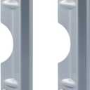 Landhoow 3 x 11" Latch Guard Plate Cover Iron Latch Guard Security Plate Door Security Strike Plate Latch Protector, Against Forced Entry Easy to Install(2 Pcs)