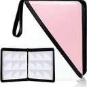 Trading Card Binder 9 Pocket, 900 Pockets Card Holder with 50 Removable Sleeves for Game Cards,Premium Card Book, Game Cards & Sports Cards (Pink, 9-Pocket)