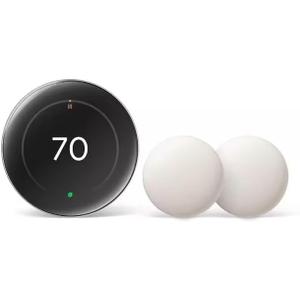 Google Nest Thermostat (4th Gen, 2024) with 2 Temperature Sensors (2nd Gen) - Polished Obsidian Google Nest Thermostat (4th Gen, 2024) with 2 Temperature Sensors (2nd Gen) - Polished Obsidian