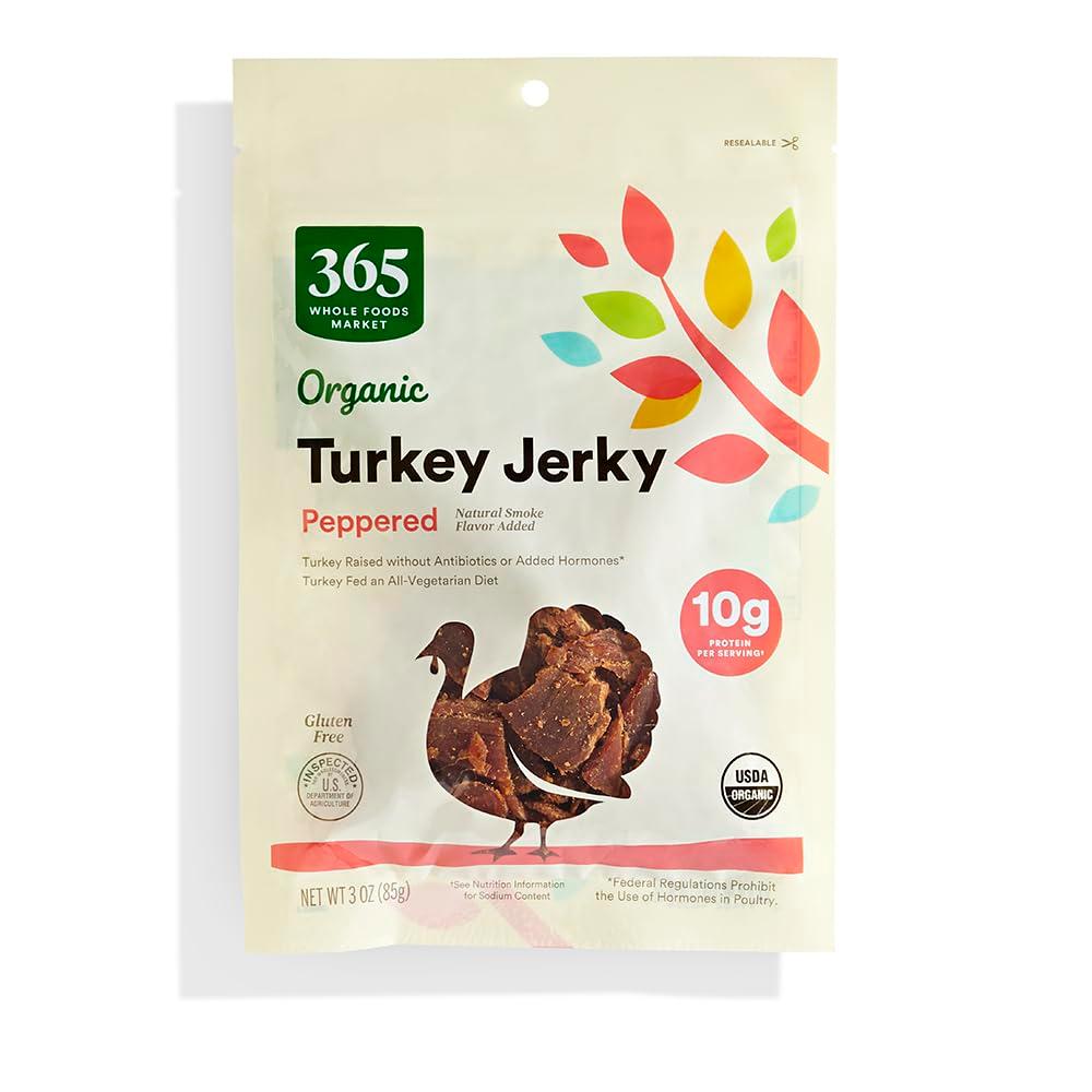365 by Whole Foods Market, Organic Teriyaki Turkey Jerky, 3 OZ (3 Ounce (Pack of 1))