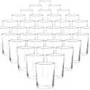 Set of 36 Clear Tealight Candle Holders, Glass Votive Candle Holders Bulk, Floating Candle Holder for Table Centerpieces, Wedding Propose Party Home Decor