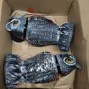 Hedoc 2 Pack Fake Owl Decoys to Scare Birds Away, Rotating Head Bird Deterrents, Nature Enemy Scarecrow Plastic Statues, Pest Repellent for Gardens and Patios