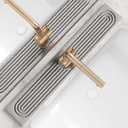 Stone Kitchen Sink Faucet Mat, Premium Upgraded Diatomite Drying Stone Mat & Sink Protector Splash Guard  Prevent Moisture Drying Stone Tray for Kitchen Counter (23.6" x 3.9", Dishwasher Safe),1 pc