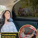 Mesh Car Window Shades - 4 Pack Side Full Window Screen Covers for Baby Camping Family Pet Privacy Protection When Parking, Breathable Sun Shade Fits Most Sedan SUV, 
25.6"L x 21.7"W