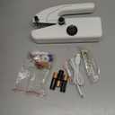 Handheld Sewing Machine for Beginners, Portable Mini Sewing Machine with Two Speed Modes, Easy to Operate and Fast Stitch Suitable for Clothes, Fabrics and Quick Home Repairs (White)