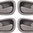 LCWRGS Interior Inside Door Handle Replacement for 1998 1999 2000 2001 2002 Toyota Corolla Chevy Prizm Manual Lock, Inner Door Handle Front/Rear Driver & Passenger Side - Gray