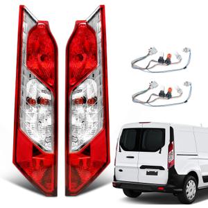 Pair Halogen Tail Lights Assembly for 2014-2023 Ford Transit Connect