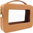 Makeup Bag, Waterproof Large Makeup Bags for Women, Leather Toiletry Bags for Beauty Organizer, Multipurpose Travel Cosmetic Bag