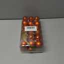 Hollyone 1.57" Orange Christmas Ornaments - 36 Pcs Mini Shatterproof Balls - Christmas Tree Decorations - Small Xmas Ornaments with Hanging Loop - Wedding, Holiday, Party, Home Decor