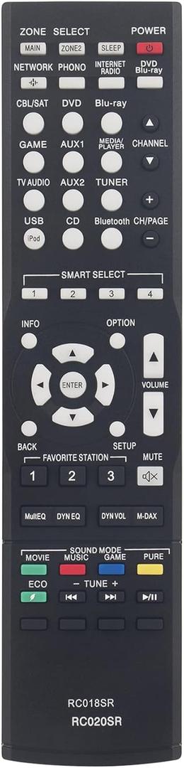 Allimity New RC018SR RC020SR Replacement Remote Control Compatible with Marantz AV Surround Receivers 30701009800AM NR1403 NR1504 NR1506 NR1505 NR1502