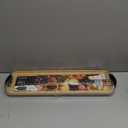 FARBERWARE Rectangular Build-a-Board Cutting Board with Single Compartment and Clear Locking Lid for Charcuterie, Snacks, and More, Bamboo