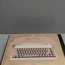 YUNZII QL75 Wireless Typewriter Hot Swap Retro Mechanical Keyboard,Punk Round Keycaps,RGB Backlit QMK/VIA Programmable, Multi-Device Keyboard with 2.4GHz/Type-C/BT5.0 (White, Cocoa Cream V2 Switch)