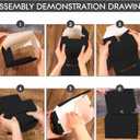 24 Pcs Black Raffle Boxes, 6.5 x 4.5 x 4.5 Inch Ballot Boxes with Slot for Ticket, Professional Style Storage Boxes for Collecting Business Cards, Voting Contest, Charity Box