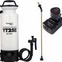 Sprayers Plus YT25E 2 Gallon Battery Powered Sprayer in Lawn and Garden - 12V Lithium-ion with Viton Seals & O-Ring, Brass Wand & Nozzle & Shoulder Strap, Yard Sprayer, Lawn Care