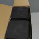 Bed Risers Furniture Risers Heavy-Duty Rectangular Adjustable Block Lift to 3 inches and 4.3 inches Desk, Sofa, Chair Legs, Refrigerator, Washing Machine Support up to 4000 pounds (Black-square)