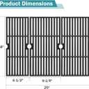 Criditpid Grill Grates for Charbroil Performance 4 Burner 463347017, 463335517, 463377017, 463243518, 463347519, 18 x 25 Inch Cooking Grates for Char-Broil Replacement Parts G470-0002-W1, G470-0003-W1