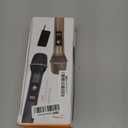 Wireless Microphones for Karaoke: Dual Professional Karaoke Microphone for Singing, Rechargeable Dynamic UHF Mic System with Receiver for Church, Party, Meeting, Speech, PA System, Plug and Play (Grey & Gold )