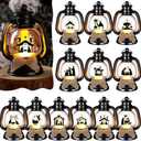 ROCEEI 24 Pcs Christmas Mini Religious Lantern Nativity Scene Table Centerpiece Decorative The Birth of Jesus Small Portable Lanterns with LED Candles for Holy Night Tree Indoor Outdoor Party Decor