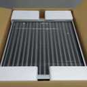 18x18 Heat Exchanger Water To Air With Copper Ports High Heat Energy for Hot Air Wood Furnace Plenum And Hydronic Heating (18X18)