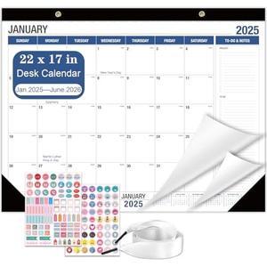 Lateefah Desk Calendar 2025-2026, Runs July 2025 to December 2026, 2025 Desk Pad Calendar with to-do List, 18 Monthly 17" x 12" Desk Calendar for School, Home or Office Lateefah Desk Calendar 2025-2026, Runs July 2025 to December 2026, 2025 Desk Pad Calendar with to-do List, 18 Monthly 17" x 12" Desk Calendar for School, Home or Office