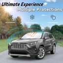 Windshield Sun Shade for Toyota RAV4 2013-2024 LE XLE Premium Limited XLE Adventure TRD Off-Road, Car Front Window Sunshade with 240T Sun Visor Protector Blocks UV Rays Heat Sun Shield Accessories