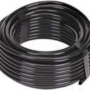 Raindrip 016005P 1/4-Inch Drip Irrigation Supply Tubing, 50-Foot, for Irrigation Drippers, Drip Emitters, and Drip Systems, Black Polyethylene Pack of 3