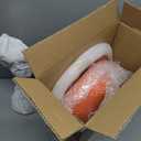 Stylish Hourglass Side Table - Contemporary Design for Living Rooms, Cafes, Dining Areas, Bedrooms, and Outdoor Spaces - Perfect Accent Piece for Any Decor (1, Hermes Orange)