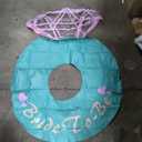 HeySplash Pool Floaties, 30-40 Inch Pool Float Inflatable Durable Round Shaped Summer Pool Beach Party Swim Ring Tube, Water Fun Swim Pool Toys (G-diamond Ring Float-green)