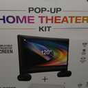 iLive Pop Up Movie Theater Kit Projector Inflatable Screen Bluetooth and Speaker