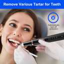 Plaque Remover for Teeth, Tartar Remover for Teeth Cleaning with 4 Replaceable Heads and 3 Adjustable Modes, Rechargeable Teeth Cleaning Plaque Remover for Home