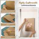 CALPALMY 12-Pack MDF Board 1/4 Inch Thick 12" x 12" Unfinished Wood Panels, 6mm Thick Medium Density Fiberboard Wood Boards for Crafts, Painting, Carpentry, Engraving, Interior Design, and More