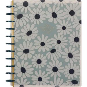 Happy Planner Disc-Bound Planner Jan.Dec. 2026, Includes 3 Extra Months and 2 Sticker Sheets, Big Size, 8.5" x 11", Horizontal Layout, Green Garden