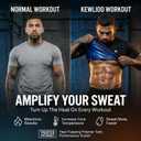 Kewlioo Sauna Shirt for Men - Heat Trapping Sweat Vest, Sauna Suit For Men, Compression Workout Sweat Suit for Gym, Workouts, M