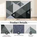 Office Chair Mat for Hardwood Floor & Tile Floor,36"X 48" Heavy Duty Desk Chair Mat for Hard Floors, Under Desk Rug for Rolling Computer Chair,Anti Slip,Low Pile Carpet Protector-Triangle