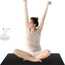 Grounding Mat for Feet,Conductive Carbon Grounding Pad for Health,Earth Connected Grounding Bed Mat with Grounding Cord(13 * 23.6inch)